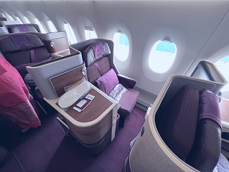 Disappointing - Thai Airways Royal Silk A350 Business Class Review -  Turning left for less %